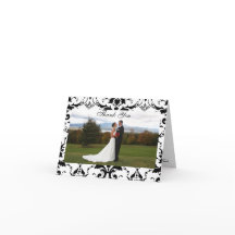 Damask Formele Dankkaart