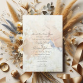 Damask Foto Wedding Invitations Kaart