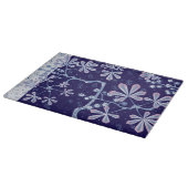 Damask Frost Flower Large Glass Cutting Board Snijplank (Hoek)