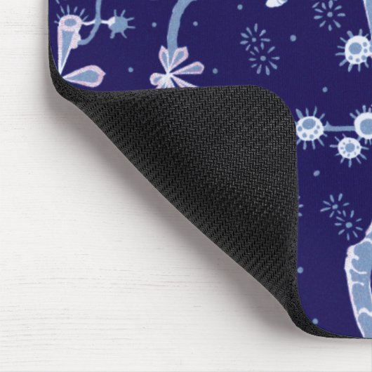 Damask Frost Flower Mousepad Muismat (Hoek)