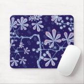 Damask Frost Flower Mousepad Muismat (Met muis)