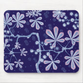 Damask Frost Flower Mousepad Muismat (Voorkant)