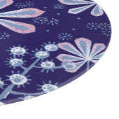 Damask Frost Round Glass Cutting Board Snijplank (Hoek)