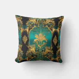 Damask Fusion: Victoriaans ontmoet cyberpunk Kussen