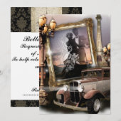  damask gangster trouwnodigt uit kaart (Voorkant / Achterkant)