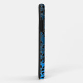 DAMASK GEM MONOGRAM blauw Case-Mate iPhone Case (Achterkant/rechts)