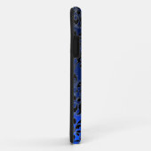 DAMASK GEM MONOGRAM blauw donker Case-Mate iPhone Case (Achterkant/rechts)