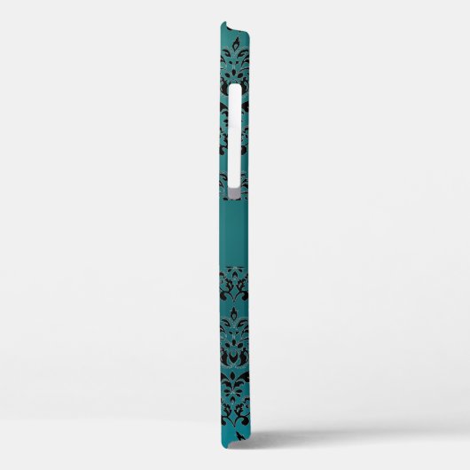 DAMASK GEM MONOGRAM blauw paars Case-Mate iPhone Case (Achterkant / Links)