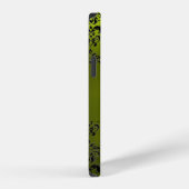 DAMASK GEM MONOGRAM Geel iPhone Hoesje (Rechterkant)