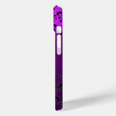 DAMASK GEM MONOGRAM Geel paars Case-Mate iPhone Case (Achterkant / Links)
