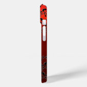 DAMASK GEM MONOGRAM Geel rood Case-Mate iPhone Case (Achterkant / Links)