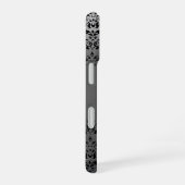 DAMASK GEM MONOGRAM Geel wit kristal iPhone 16 Hoesje (Rechterkant)