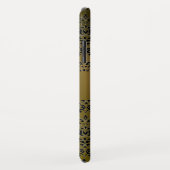 DAMASK GEM MONOGRAM geel zwart rood Case-Mate iPhone Case (Achterkant/rechts)