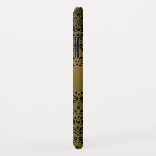 DAMASK GEM MONOGRAM geel zwart rood Case-Mate iPhone Case (Achterkant/rechts)