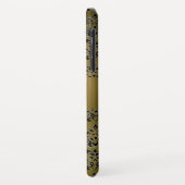 DAMASK GEM MONOGRAM geel zwart rood Case-Mate iPhone Case (Achterkant/links)