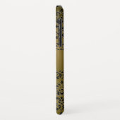 DAMASK GEM MONOGRAM geel zwart sinaasappel Case-Mate iPhone Case (Achterkant/links)