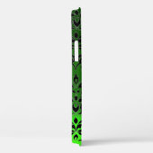DAMASK GEM MONOGRAM green Case-Mate iPhone Case (Achterkant / Rechts)