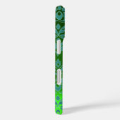 DAMASK GEM MONOGRAM green Case-Mate iPhone Case (Achterkant / Rechts)