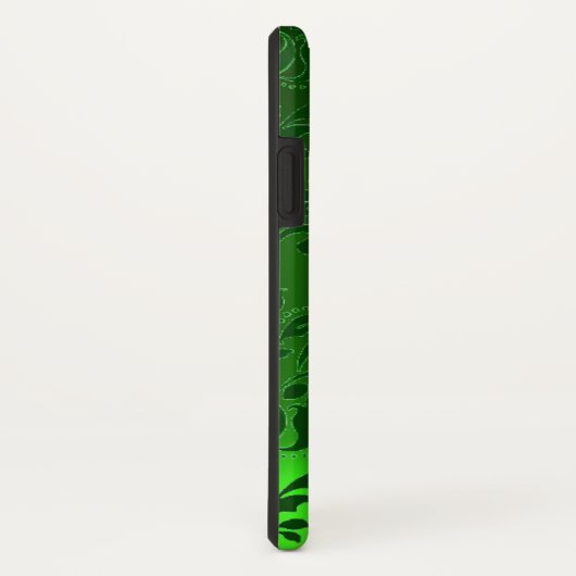 DAMASK GEM MONOGRAM green Case-Mate iPhone Case (Achterkant/rechts)