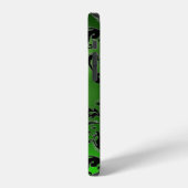 DAMASK GEM MONOGRAM groen iPhone Hoesje (Linkerkant)