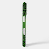 DAMASK GEM MONOGRAM groen zwart Case-Mate iPhone Case (Achterkant / Rechts)