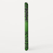 DAMASK GEM MONOGRAM groen zwart sinaasappel Case-Mate iPhone Case (Achterkant/links)