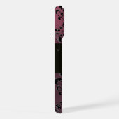 DAMASK GEM MONOGRAM Paarse Amethist iPhone Hoesje (Rechterkant)