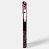 DAMASK GEM MONOGRAM Paarse Amethyst Case-Mate iPhone Case (Achterkant / Links)