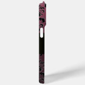 DAMASK GEM MONOGRAM Paarse Amethyst Case-Mate iPhone Case (Achterkant / Rechts)