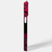 DAMASK GEM MONOGRAM Pink Red Ruby Case-Mate iPhone Case (Achterkant / Rechts)