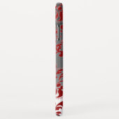 DAMASK GEM MONOGRAM rood wit Case-Mate iPhone Case (Achterkant/rechts)