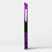 DAMASK GEM MONOGRAM Violet Paarse Amethyst Case-Mate iPhone Case (Achterkant / Links)