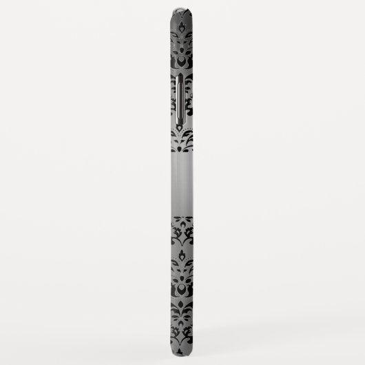 DAMASK GEM MONOGRAM wit zwart groen Case-Mate iPhone Case (Achterkant/rechts)