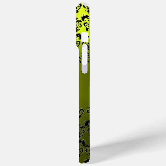 DAMASK GEM MONOGRAM Yellow Case-Mate iPhone Case (Achterkant / Links)