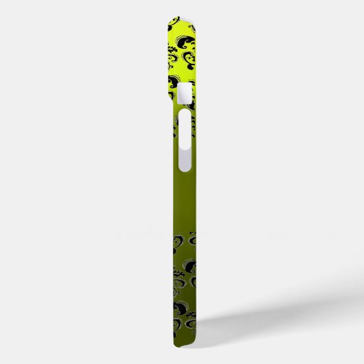 DAMASK GEM MONOGRAM Yellow Case-Mate iPhone Case (Achterkant / Links)