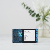 DAMASK GEM STONE MONOGRAM, 2 topaz, violet Visitekaartje (Staand voorkant)