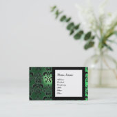 DAMASK GEM STONE MONOGRAM, 2 topaz, violet Visitekaartje (Staand voorkant)