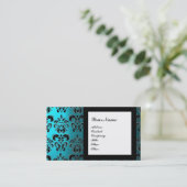 DAMASK GEM STONE MONOGRAM, 2 topaz, violet Visitekaartje (Staand voorkant)