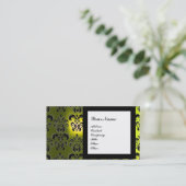 DAMASK GEM STONE MONOGRAM, 2 topaz, violet Visitekaartje (Staand voorkant)