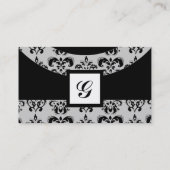 DAMASK GEM STONE MONOGRAM,3 VISITEKAARTJE (Achterkant)