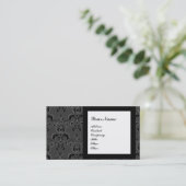 DAMASK GEM STONE MONOGRAM,3 VISITEKAARTJE (Staand voorkant)