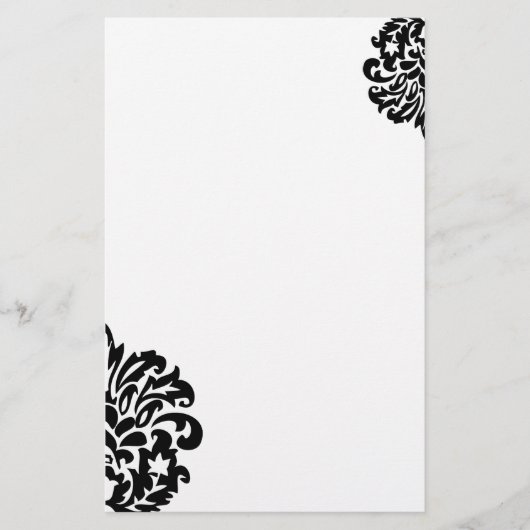 Damask gepersonaliseerd briefpapier (Voorkant)
