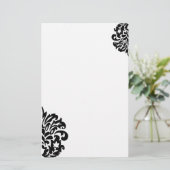 Damask gepersonaliseerd briefpapier (Staand voorkant)
