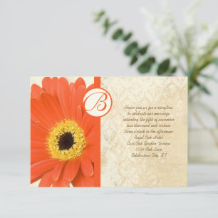  Damask Gerber Wedding Reception Kaart