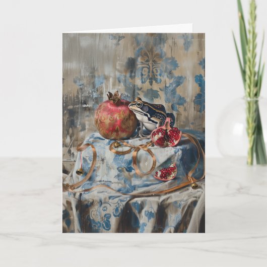 Damask - Gevouwen Wenskaart Kaart (Voorkant)