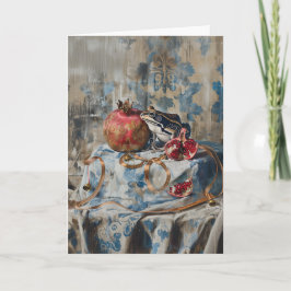 Damask - Gevouwen Wenskaart Kaart