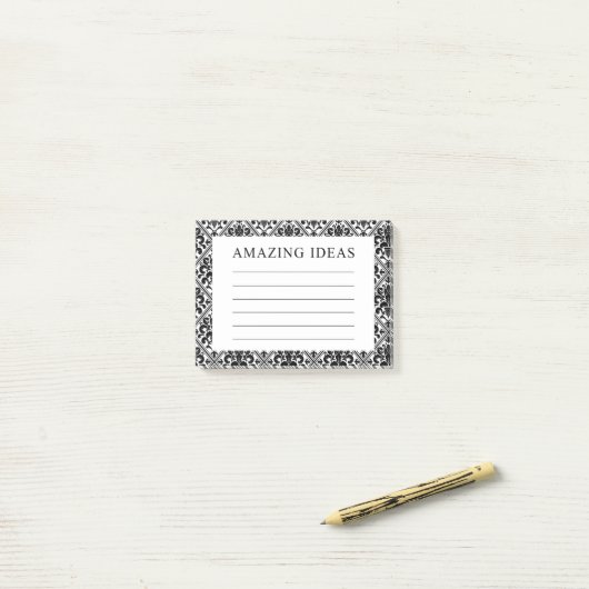 Damask geweldige ideeën post-it® notes (Op bureau)