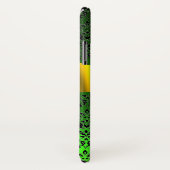 DAMASK GIRLY MONOGRAM green Gele lint Case-Mate iPhone Case (Achterkant / rechts)