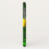 DAMASK GIRLY MONOGRAM green Gele lint Case-Mate iPhone Case (Achterkant/links)