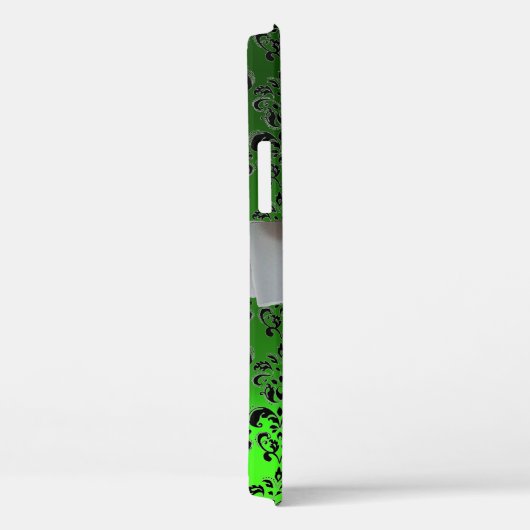 DAMASK GIRLY MONOGRAM green white lbon Case-Mate iPhone Case (Achterkant / Rechts)